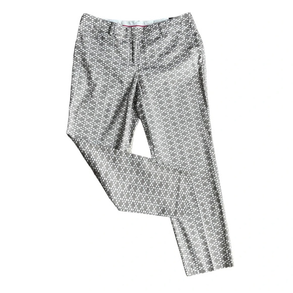 Zac & Rachel Slim Ankle crop Pant Women’s Trouser Pants size 10 geometric print - Picture 3 of 10